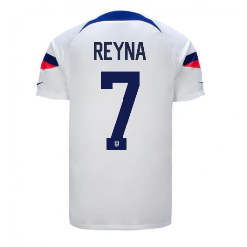 Forenede Stater Giovanni Reyna #7 Hjemmebanetrøje VM 2022 Kort ærmer